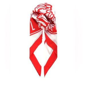 Emilio Ceccato Red/White Silk Gondoliers Association Scarf | Made in Italy